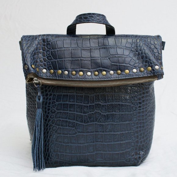 Zaino Convertibile Patricia Nash Sinclair 'My European Trip' – Pelle Beige, Nuovo Con Etichette